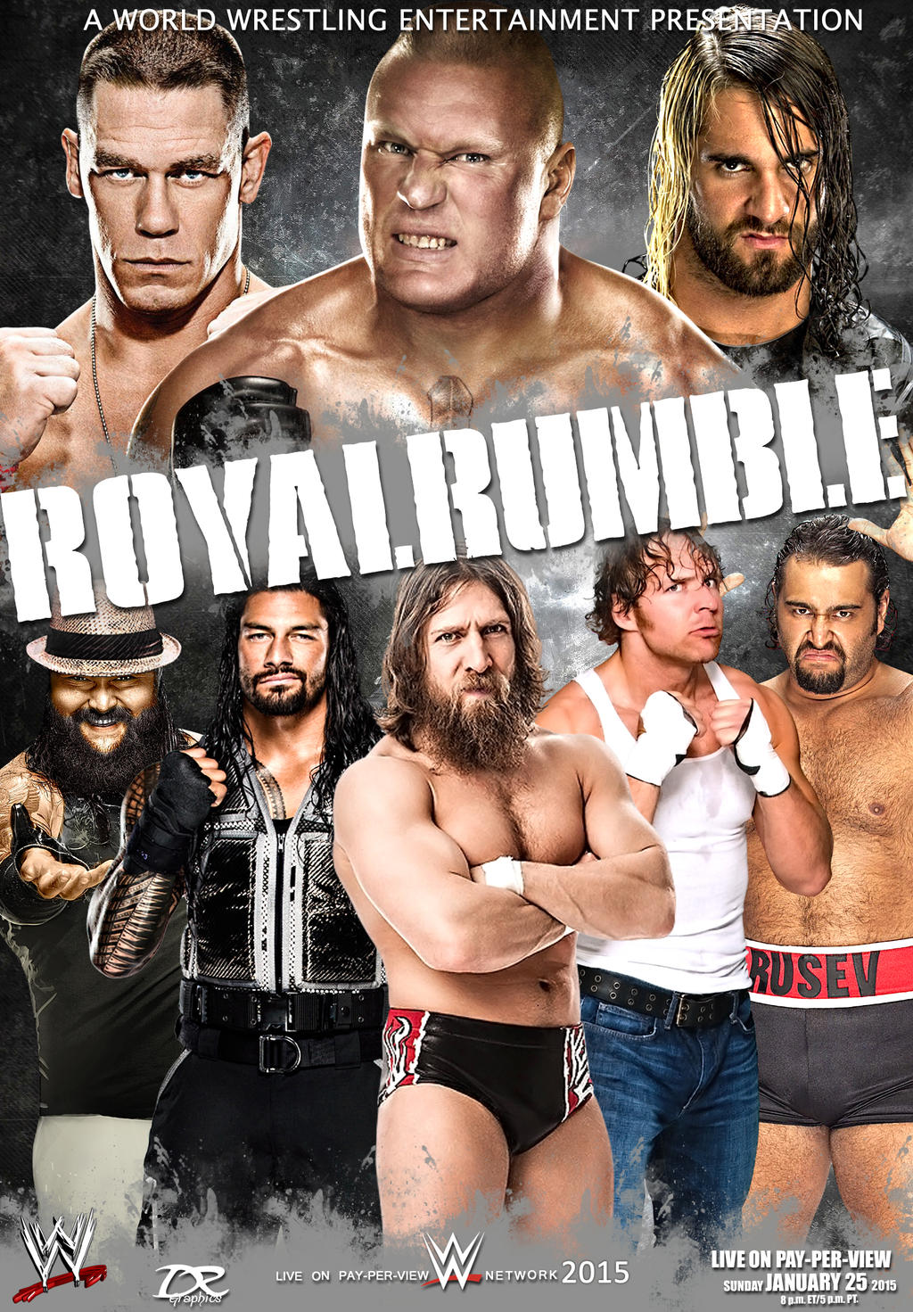 Image result for royal rumble 2015 poster