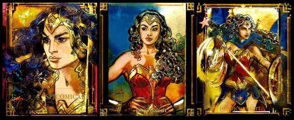 Wonder Woman Sacred Duty Tryptic  by SPJComicArt