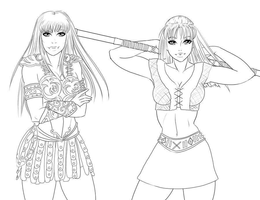 xena coloring pages - photo #13