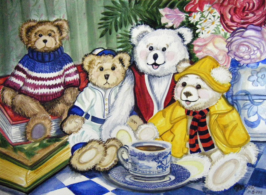 teddy bear tea party clip art - photo #23