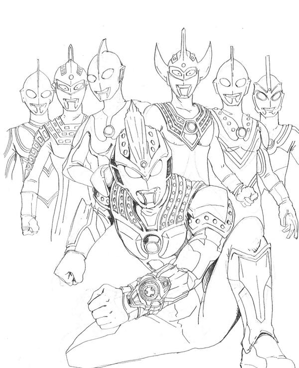 ultraman zero coloring pages - photo #29