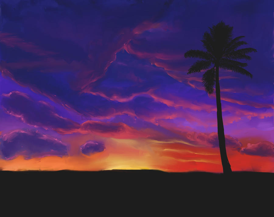 Sunset Silhouette by silverz777 on DeviantArt