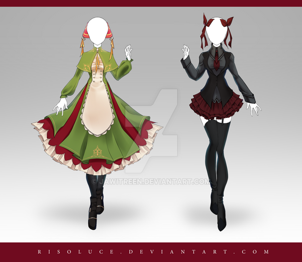 (CLOSED) Adoptable Outfit Auction 220 - 221 by JawitReen