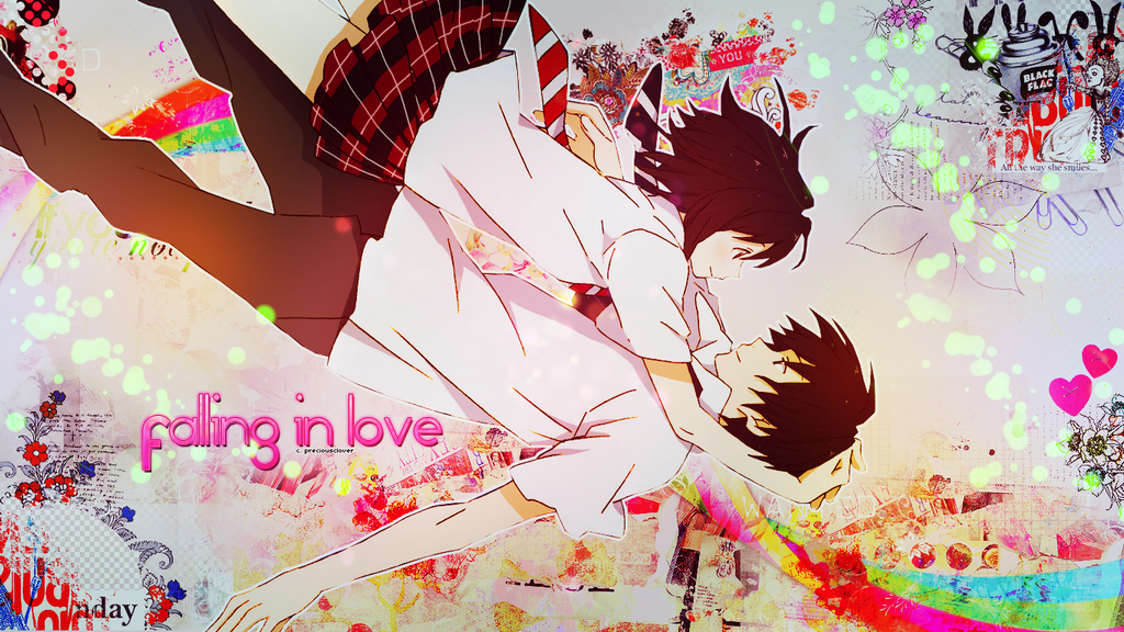 Wallpaper  Random Anime Couple by preciousclover on DeviantArt