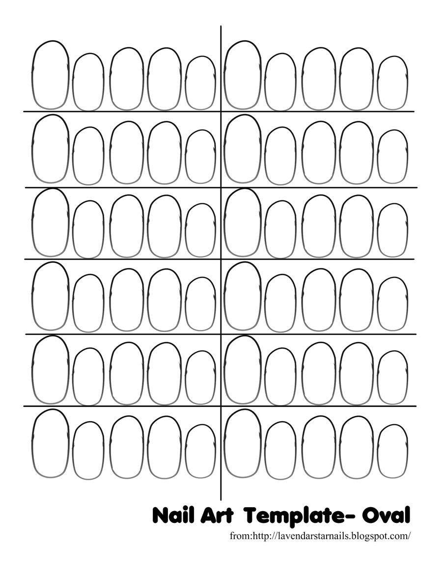 Nail Art Template Oval by Dgamm562 on DeviantArt