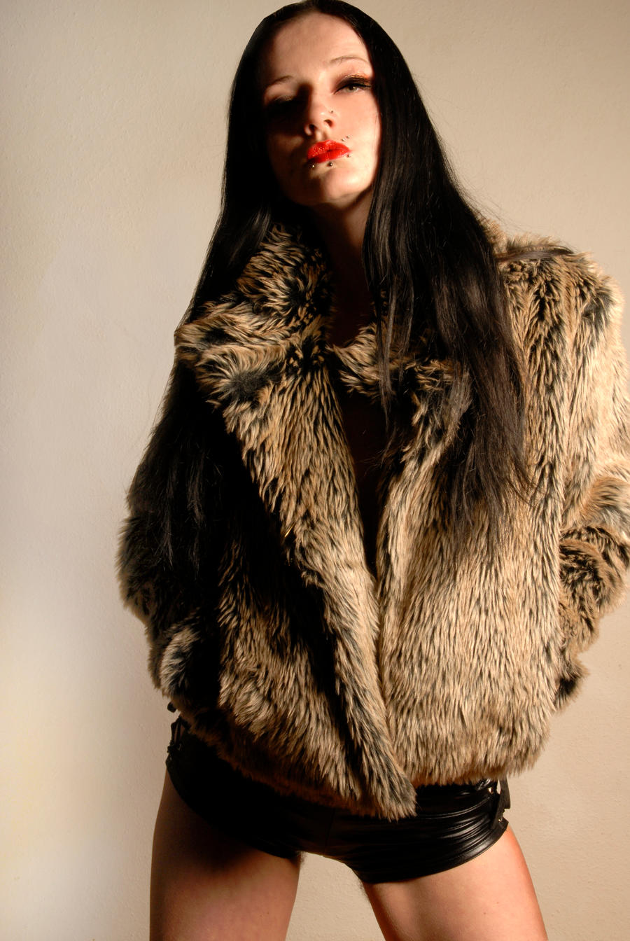 Lady in a fur coat III by Teufelin on DeviantArt