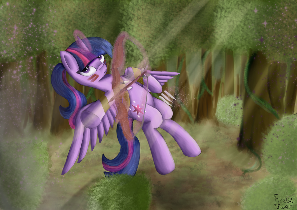 twilight_archer_of_the_everfree_by_froze