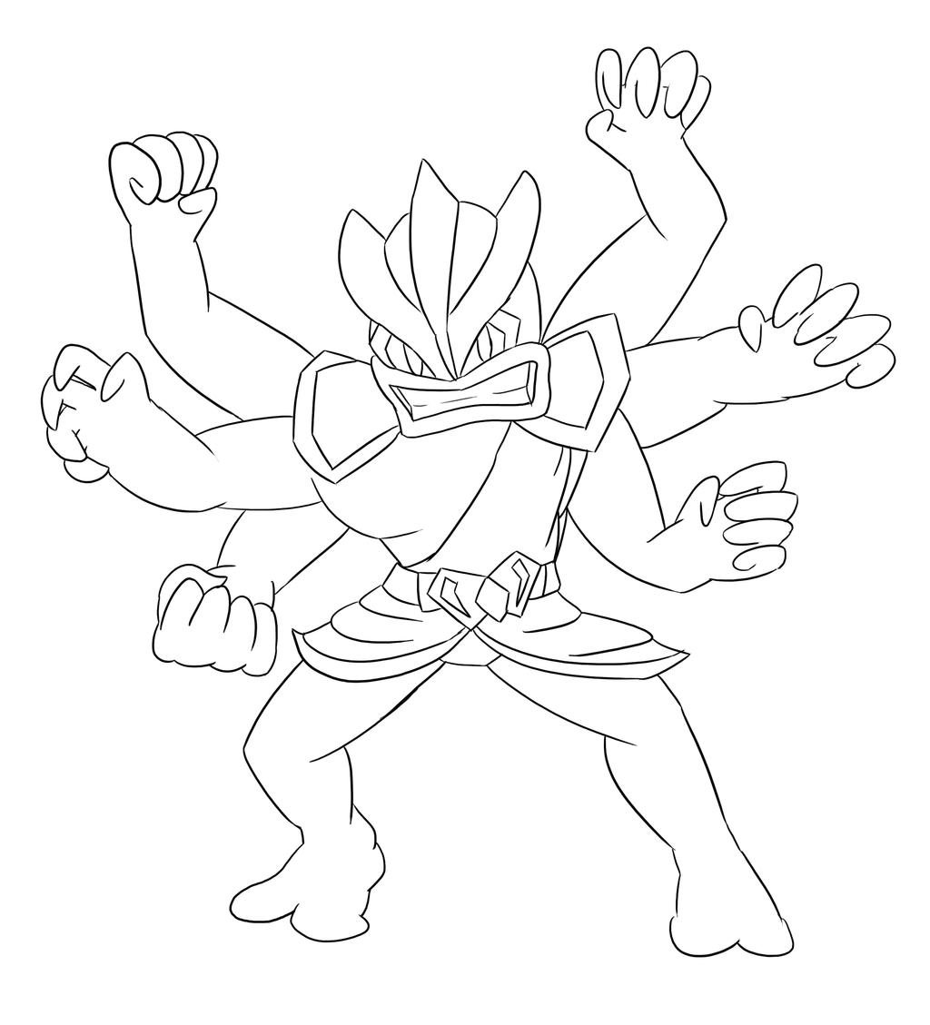 machamp pokemon coloring pages - photo #35
