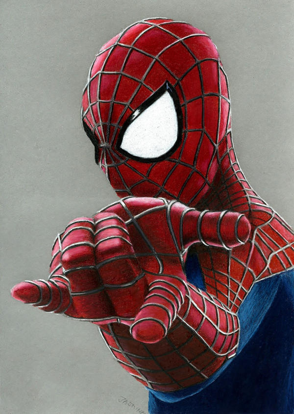 Colored Pencil Drawing The Amazing SpiderMan 2 by JasminaSusak on