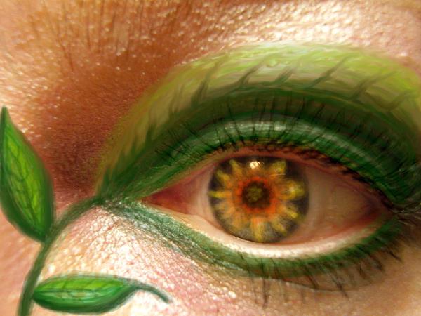 Sunflower Eye by Dolphingal on DeviantArt