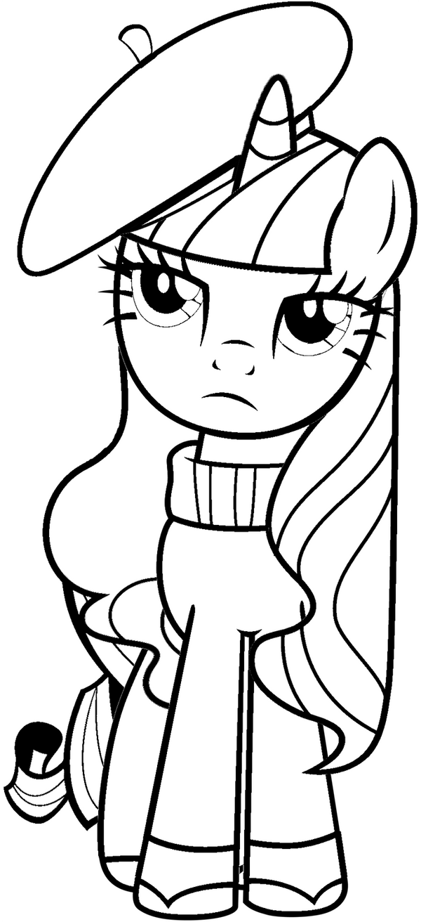 Rarity Coloring Page My Little Pony by sanorace on DeviantArt