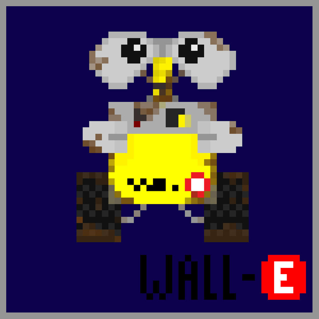 wall-e pixel art