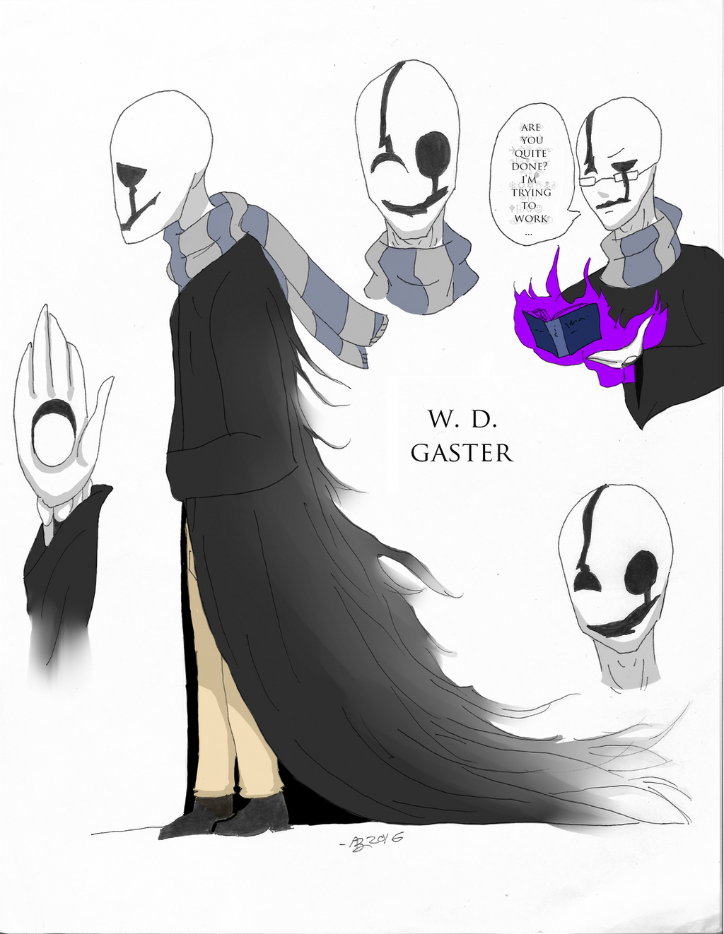W. D. Gaster [Comic Reference] 2016 by AzuelZorro102 on DeviantArt
