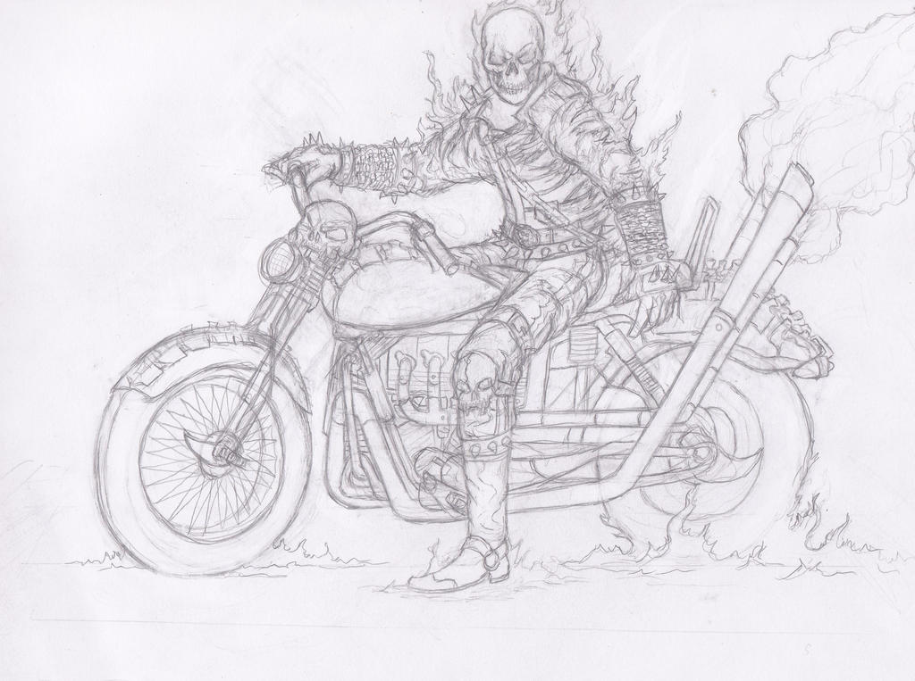 Ghost Rider Pencil by kevinlionheart on DeviantArt