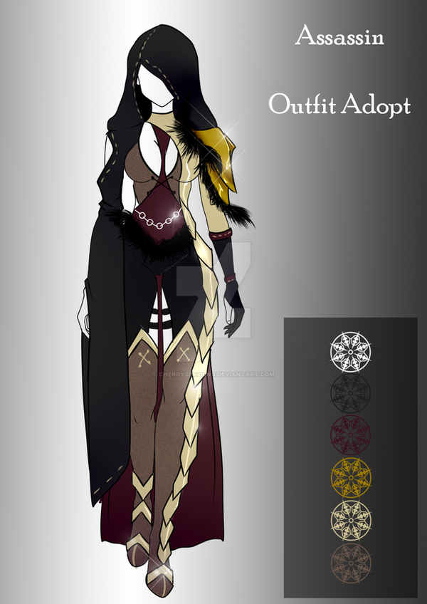 (closed) BUY NOW - Outfit Adopt - Assassin by CherrysDesigns on DeviantArt