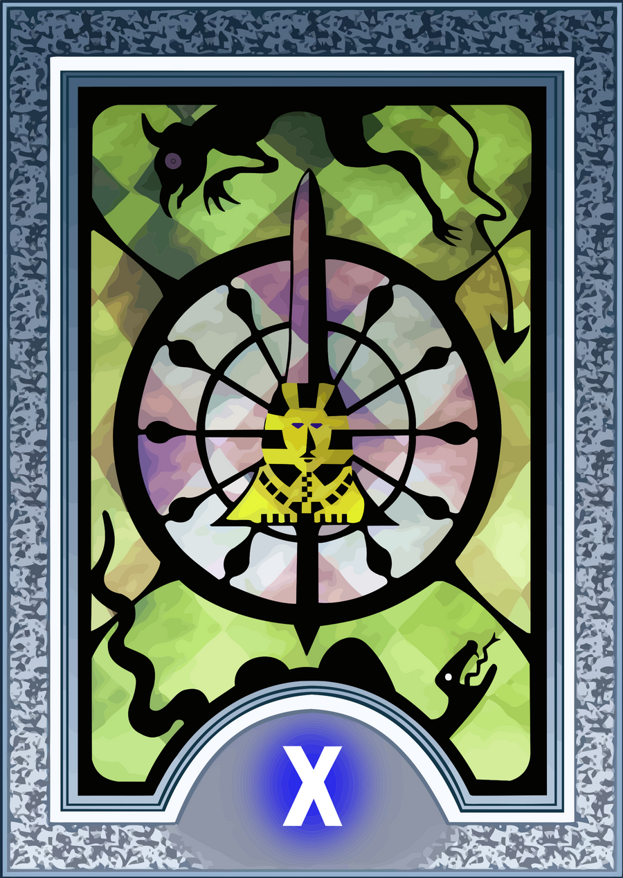 Persona Tarot Card HD The Wheel of Fortune by TheStein