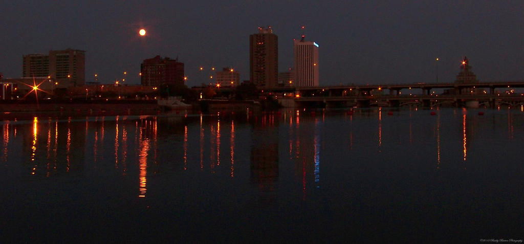 Cedar Rapids, IA skyline at dusk by BuddyBurton on DeviantArt