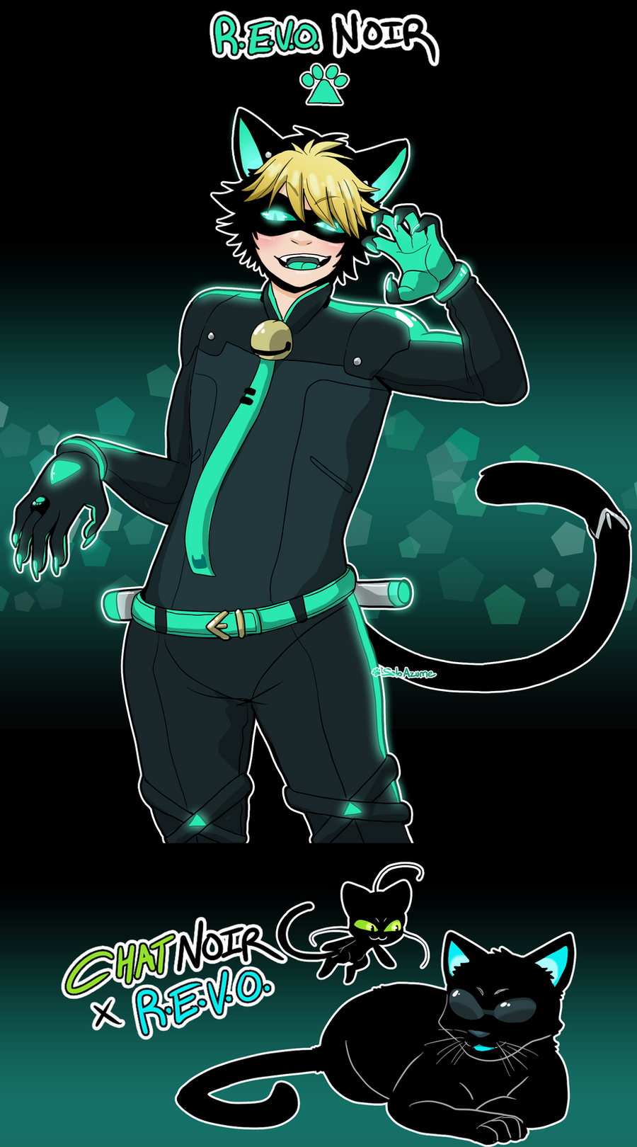 Chat Noir x REVO fusion Schrodinger's Catboy by